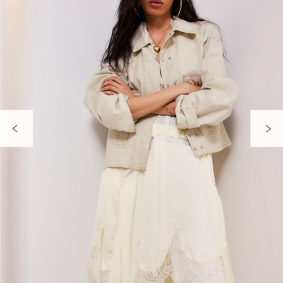 NWT FREE PEOPLE We The Free Suzy Linen Jacket SIZE XS - Picture 2 of 10